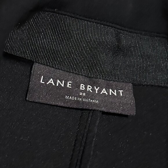 Lane Bryant Journey Black Blazer Button-Down Scuba Stretch Plus Size 22 Women's - Picture 14 of 14